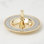 Sitting Pretty Silver Glitter Ring Dish