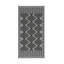 Grand tapis de camping extérieur réversible noir et gris - Tapis de patio imperméable en polypropylène robuste