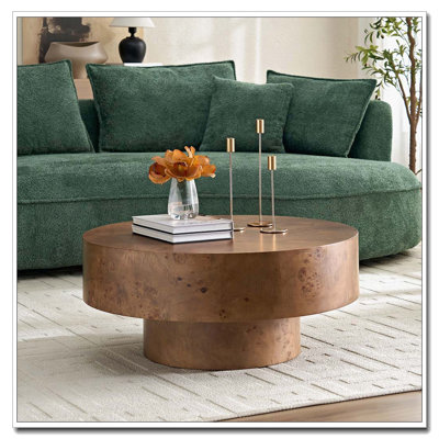 31.49"Round Drum Coffee Table