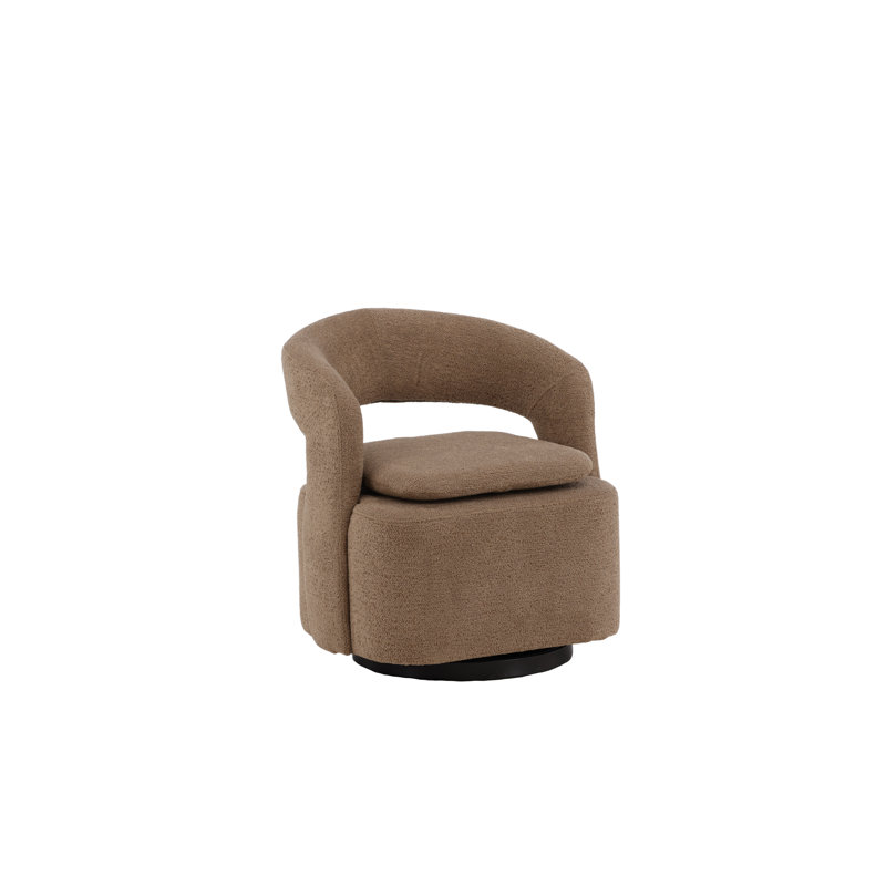 Rhianne Upholstered Barrel Chair, Beige
