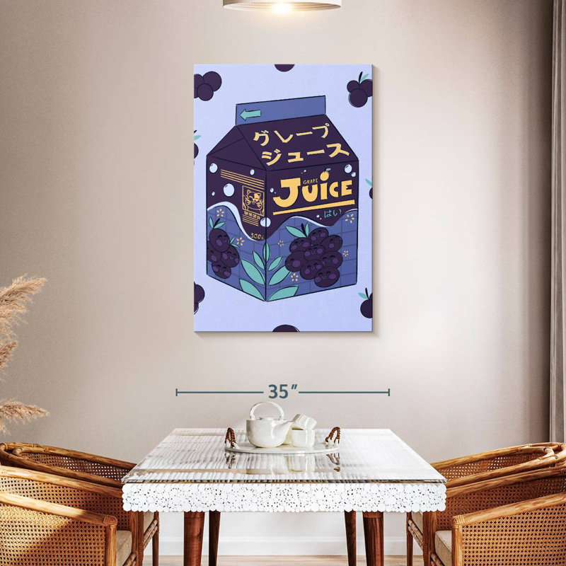 Yarlin Grape Juice Box, 45" H x 30" W