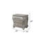 Table de chevet 3 tiroirs Destiny