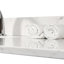 Dessus de meuble-lavabo en marbre blanc 43 po x 22 po - Pierre d'ingénierie, lavabo sous-comptoir rectangulaire en céramique, dosseret, ouverture de robinet