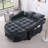 Two-Seater Sofa, Double Sofa Chaise Longue, With Irregular Armrests And Backrests, Footrest With Storage Space, Comes With Two Small Throw Pillows, Suitable For Living Room And Bedroom-618460953