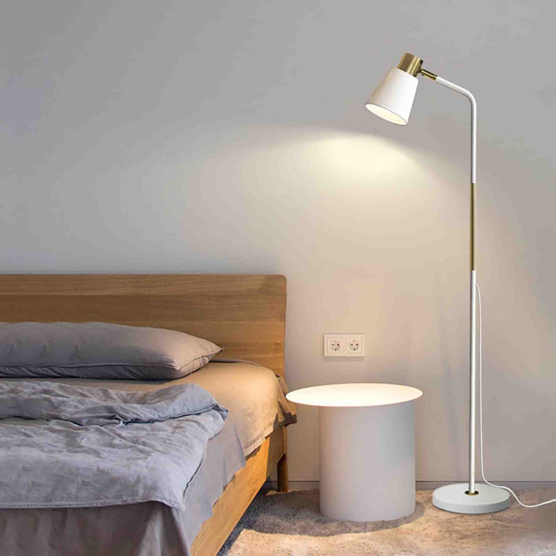 Brealeigh 146cm Arched Floor Lamp, White