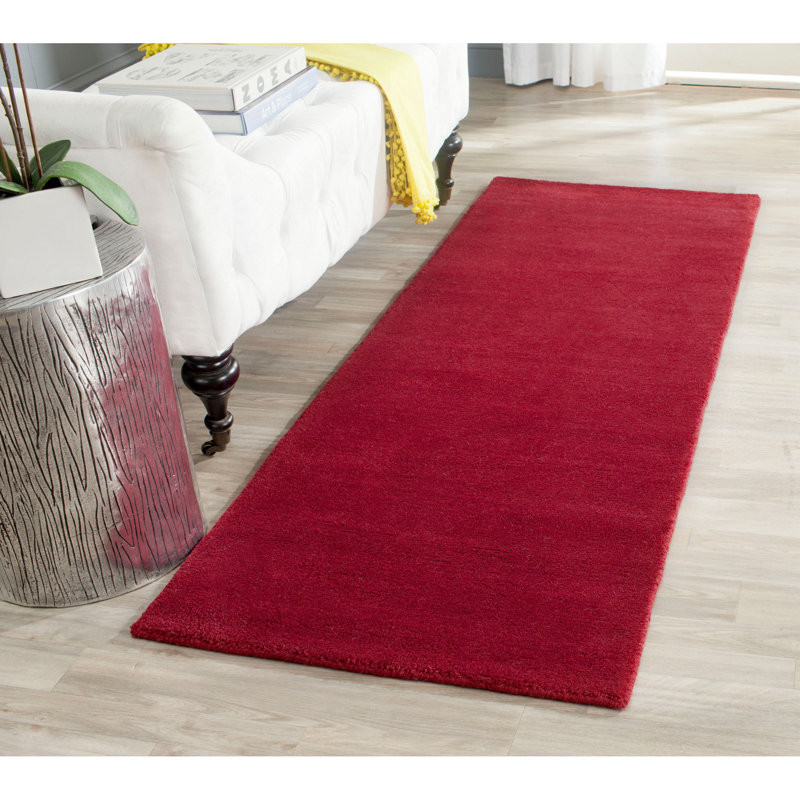 Tapis rouge Frann, Tapis de couloir 2 pi 3 po x 12 pi