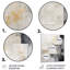 Tuile abstraite grise blanche et grise I - Art mural en métal abstrait-182675732