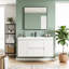 Meuble-lavabo mural simple 48 po avec plateau en résine Juriaan-591484048