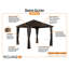 Rideaux Sojag Brown pour pavillon de jardin Dakota, polyester-22320973
