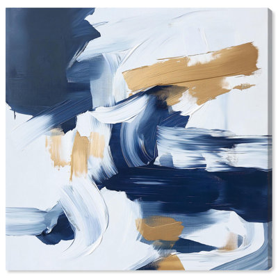 Azur et toile dorée par Art Remedy