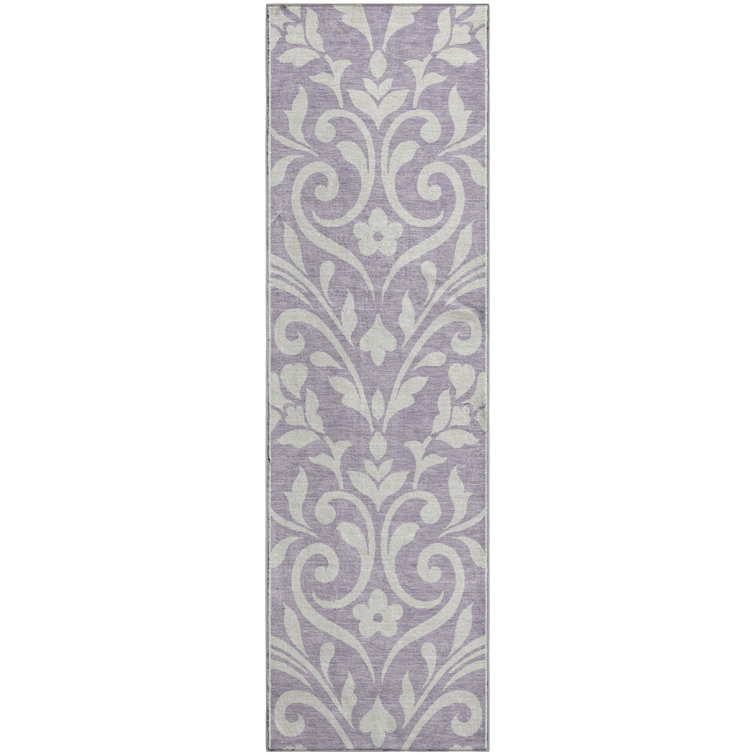 Premium Machine Washable Prisco Lavender Rug