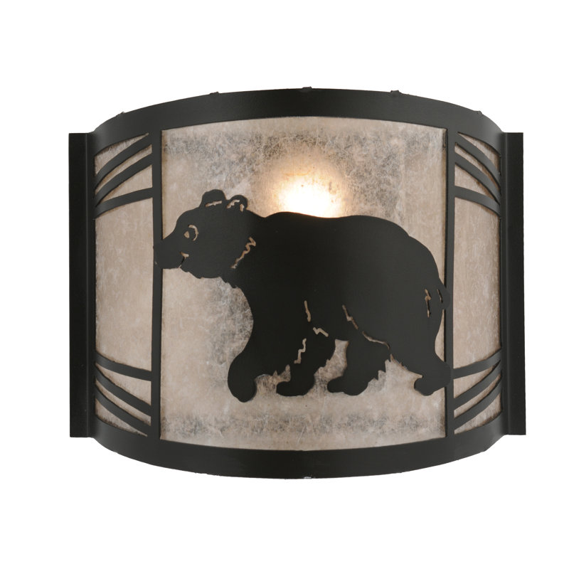 Rustic Lodge Flush Mounted Sconce