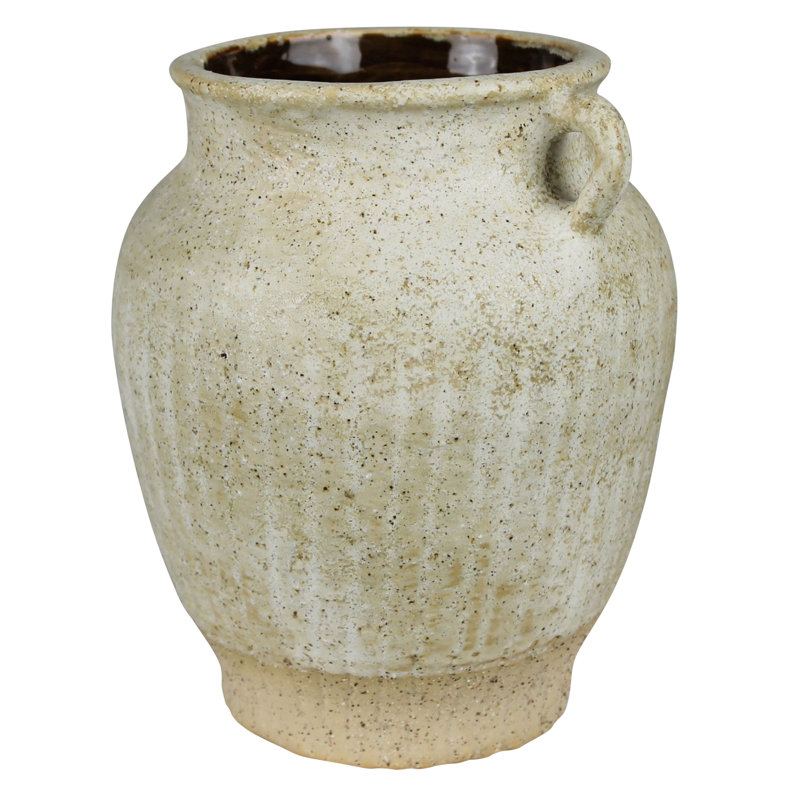 Pot Umbria avec poignées, céramique, blanc