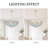8-Light Light Blue Capiz Shell Crystal Chandelier