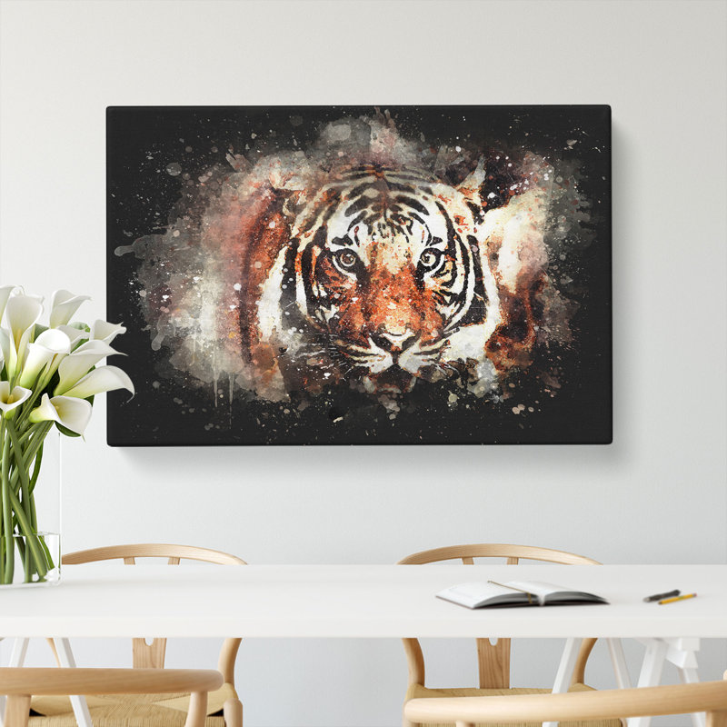 Tiger - Wrapped Canvas, 35cm H x 50cm W x 3cm D