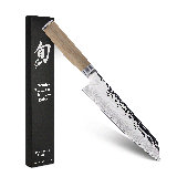 Shun Premier Blonde 8" Kiritsuke Knife, Handcrafted Japanese Kitchen Knife for Professional and Home Chefs, VG-MAX Core with Damascus Stainless Steel Cladding, Pakkawood Handle