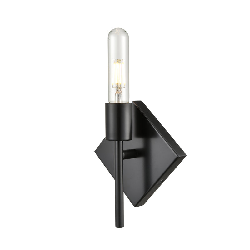 Alvertis 1 - Light Dimmable Wallchiere, Matte Black