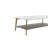 Coffee Table Rectangular Center Table For Living Room Open Space Side Table With Metal Frame