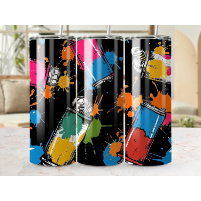 Choose Handmade Tumblers 591ml Vacuum Insulated Stainless Steel (18/8) Travel Tumbler with Straw
