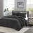 Cozy Black Microfiber Bedding Sets Quilt For Versatile Living