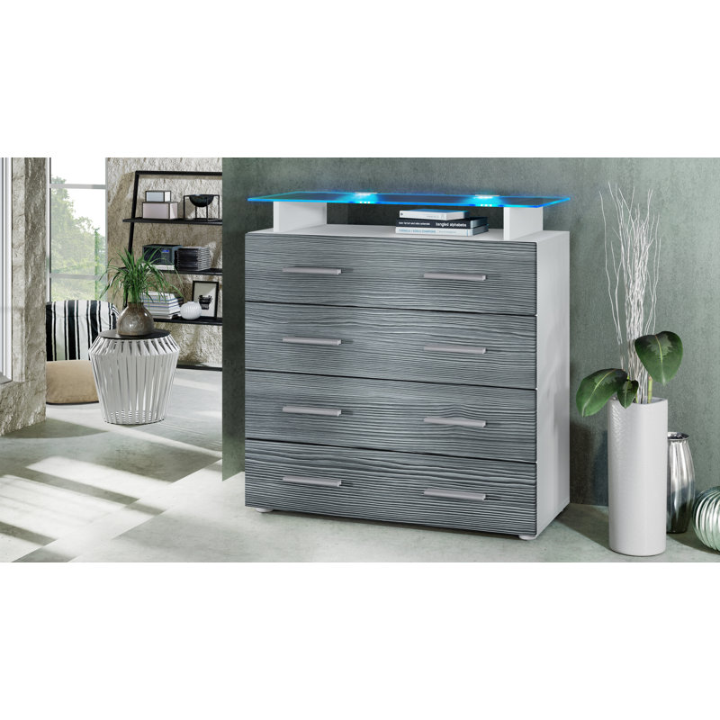 Mazur 76cm Sideboard, Avola Anthracite, Yes