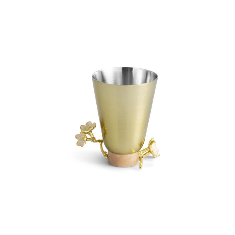 Cherry Blossom Vase, 4.25" H x 3" W x 3" D