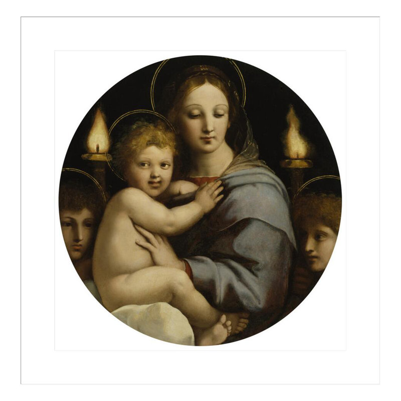 Madonna of the Candelabra par Raphael, impression giclée sur cadre, H 24 po x l 23,5 po