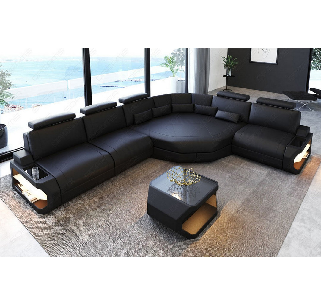 Ecksofa Asti Leder