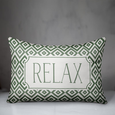  Relax Diamonds Outdoor Rectangular Pillow Cover and Insert