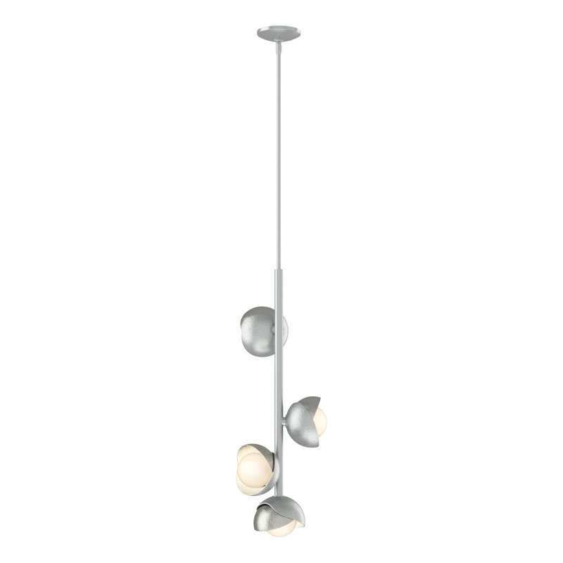Brooklyn 4 - Light Cluster Linear Pendant, Sterling, Vintage Platinum