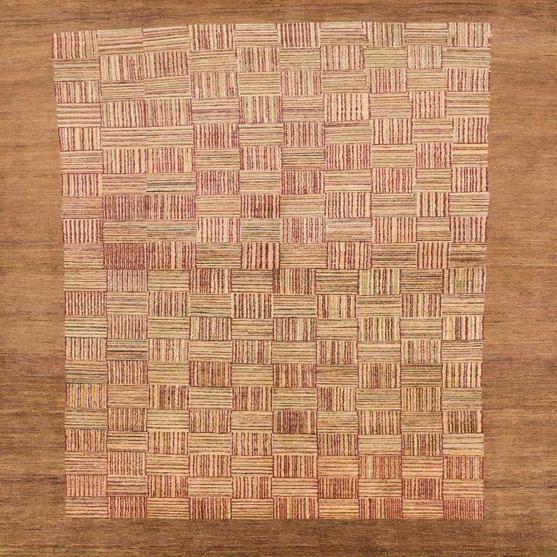 Tapis abstrait moderne 1622, Carré 5 pi