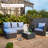 Kimera Water Resistant Outdoor 4 " Lounge Chair and Sofa Seat / Back Cushion-486973006