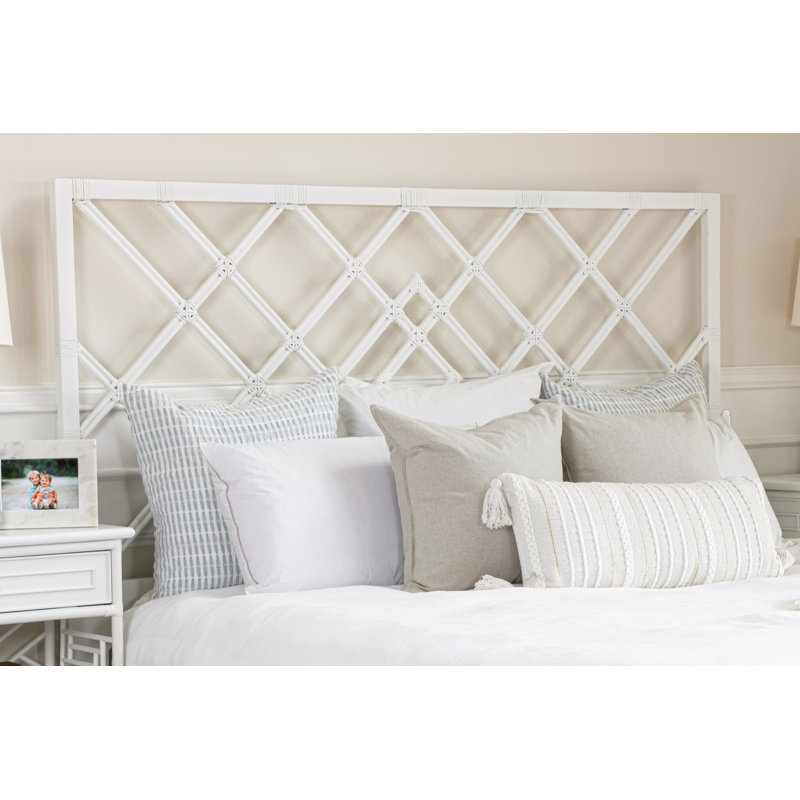 Darien Open-Frame Headboard, King, White