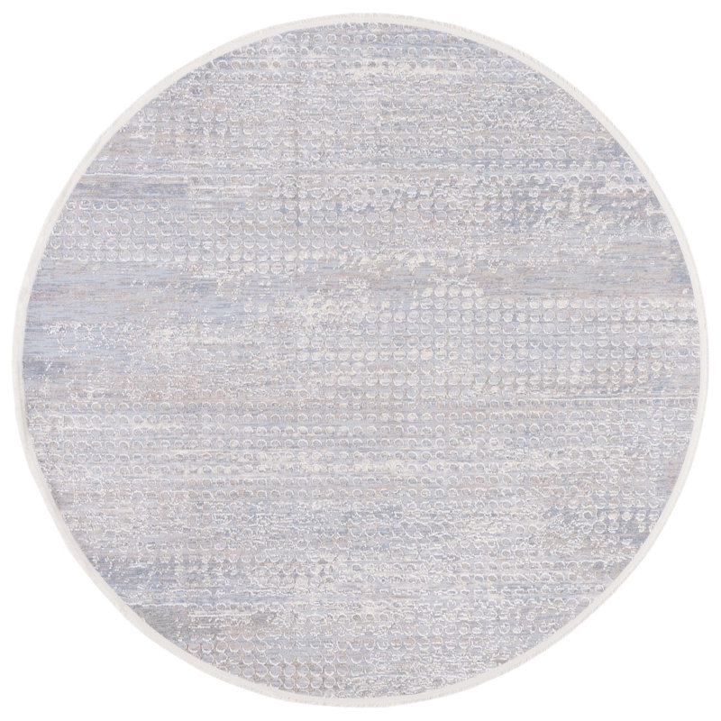 Tapis abstrait Jaylinn Performance, Rond 6 pi 7 po