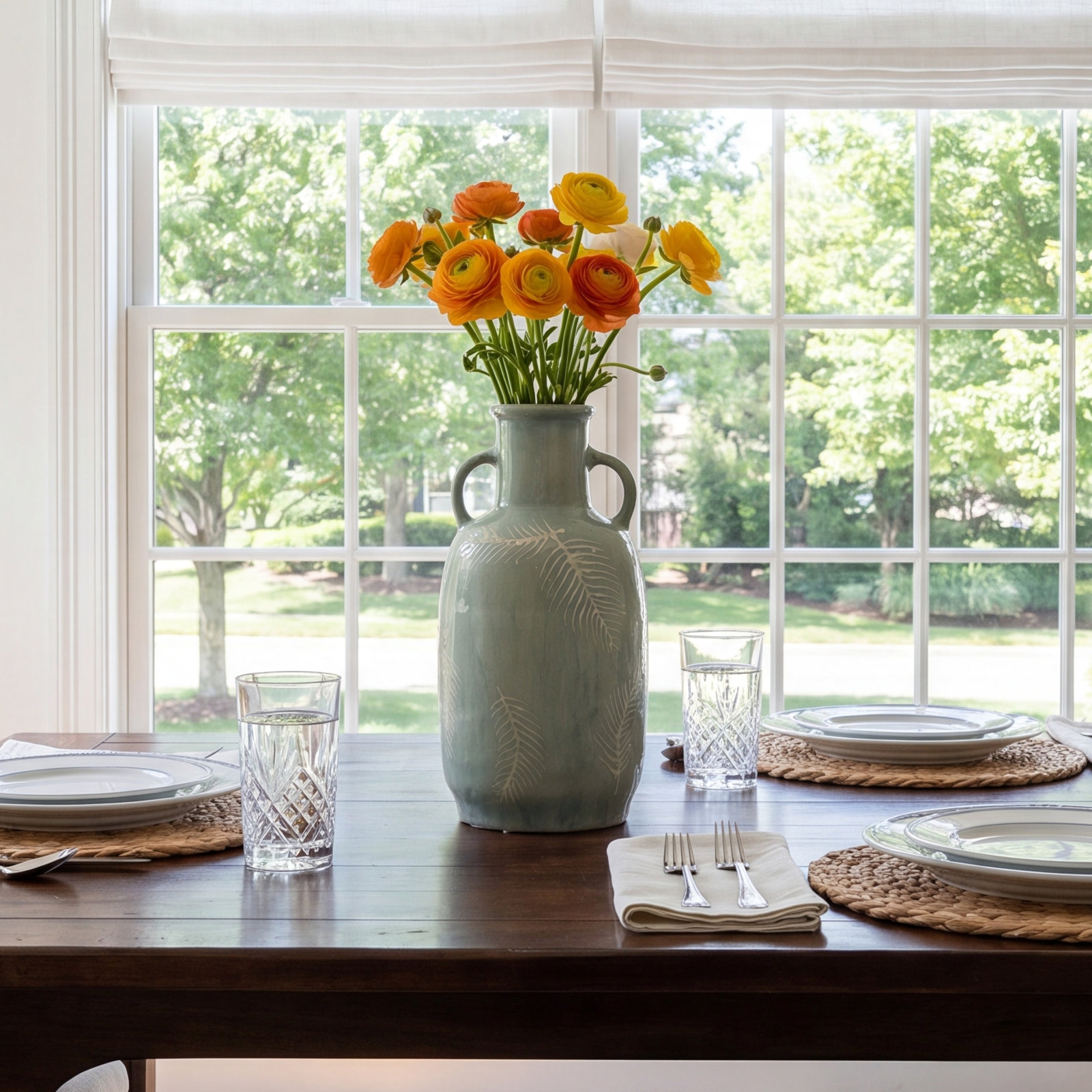 Ambrielle Terracotta Floor Vase