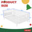Lit plateforme en métal à profil bas pour enfants, simple / double avec rails de sécurité, cadre en MDF durable pour un accès facile-129527413-129527415