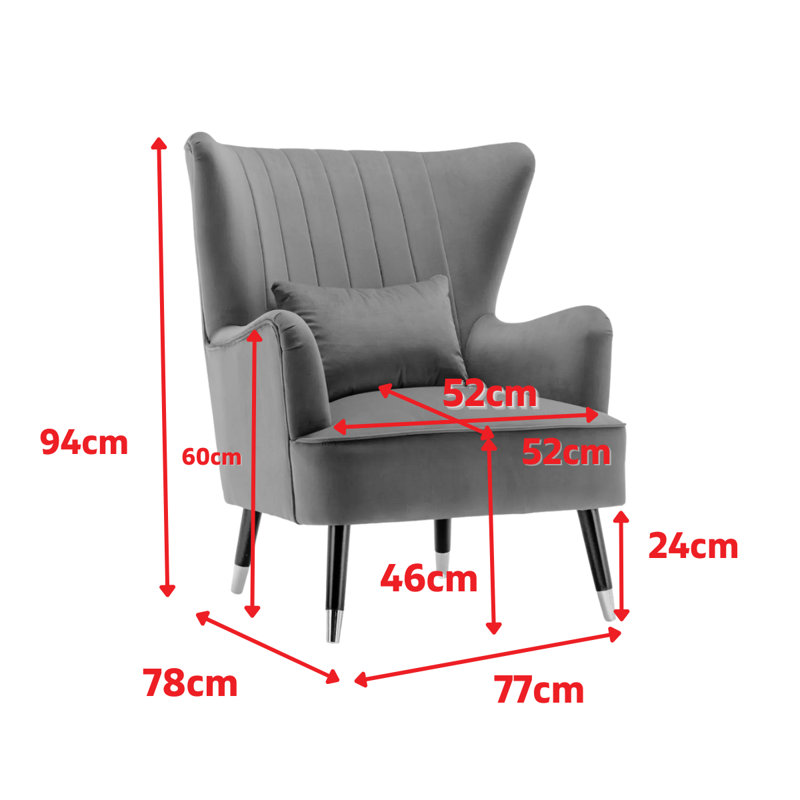 Upholstered Accent Chair With Footstool