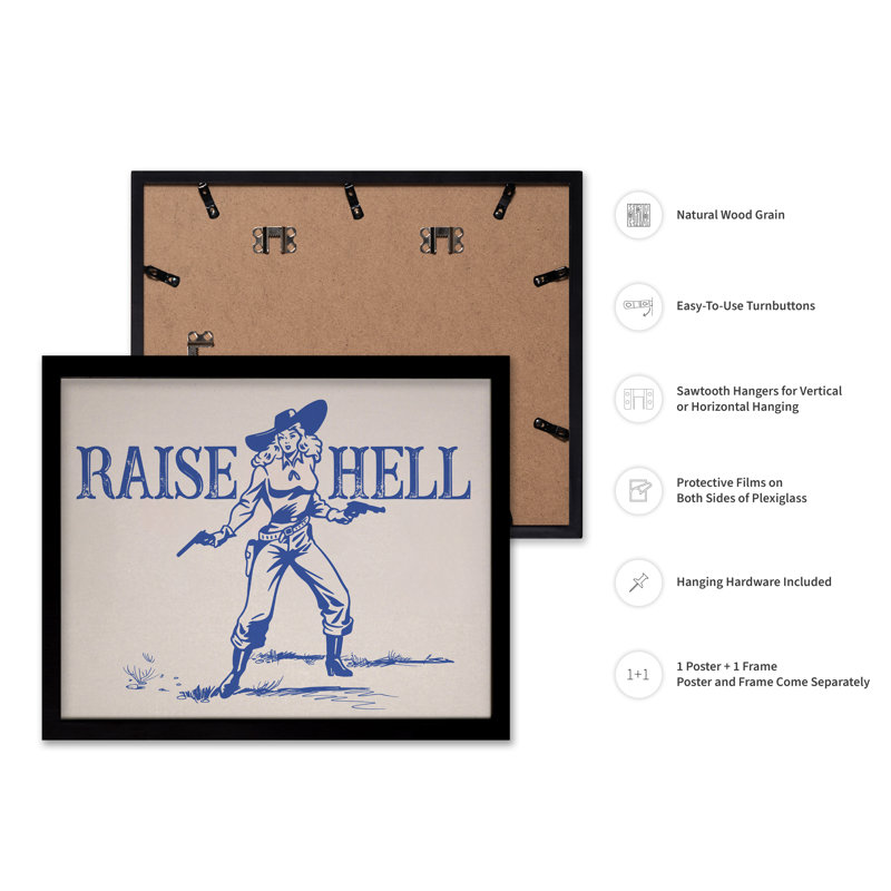Enfer bleu, Black Framed, Poster, 08"H x 10"W