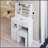 Compact Desktop Vanity Table with Advanced LED Mirror and Ample Storage-211043604