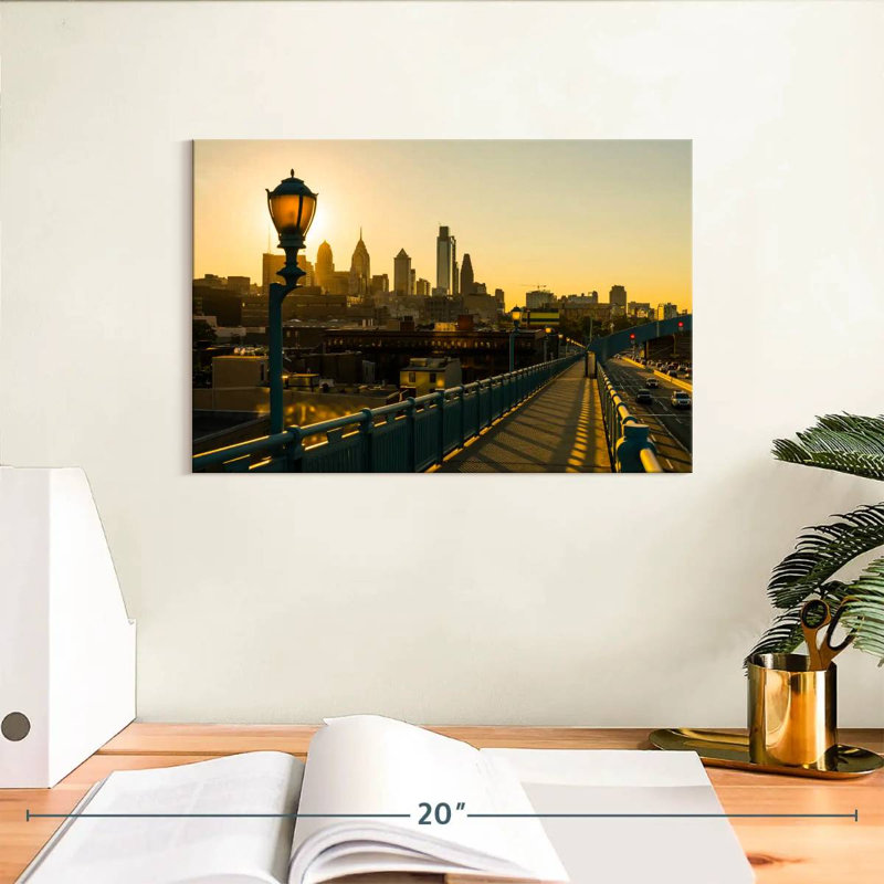 Sir Sir, Philadelphie, pont Franklin, H 8 po x l 12 po