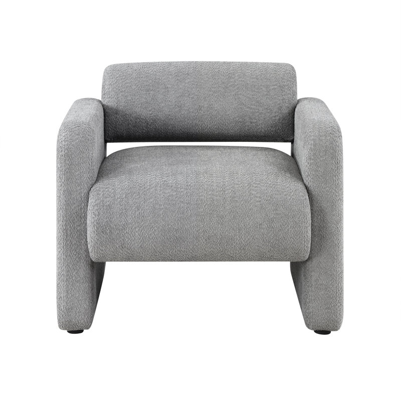 Panane 32'' Wide Armchair, Gray Boucle