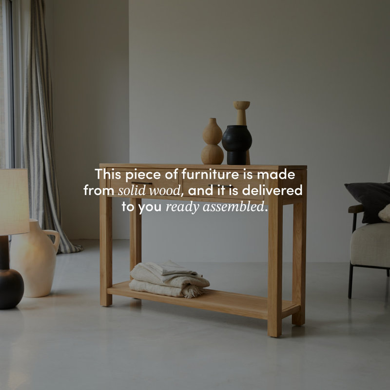 Maë 43.31'' W Solid Wood Console Table