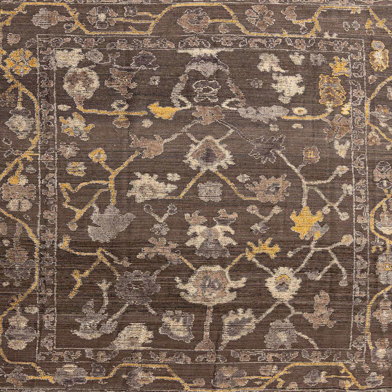 Tapis abstrait moderne 4313, Carré 3 pi