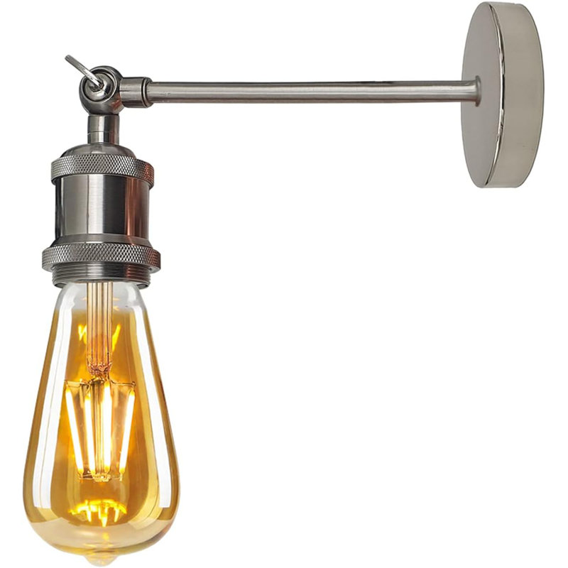 Ambir Armed Sconce, Satin Nickel