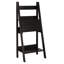Bureau d'ordinateur portable 61 "h pour bureau à domicile, stratifié brun, avec tablettes de rangement compactes, bureau moderne, h 61", options