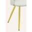 Ensemble de 2 chaises d'appoint en cuir synthétique blanc Gaines