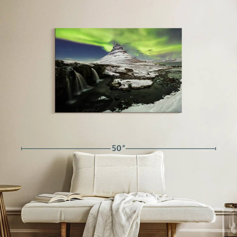 Alvord Polar Lights Over Kirkjufell, 26" H x 39" W