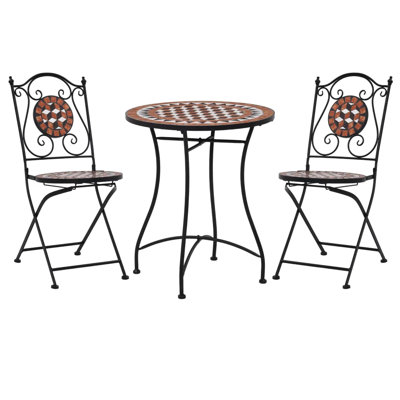 Callaghan 2 - Person Metal Patio Dining Set with Round Table