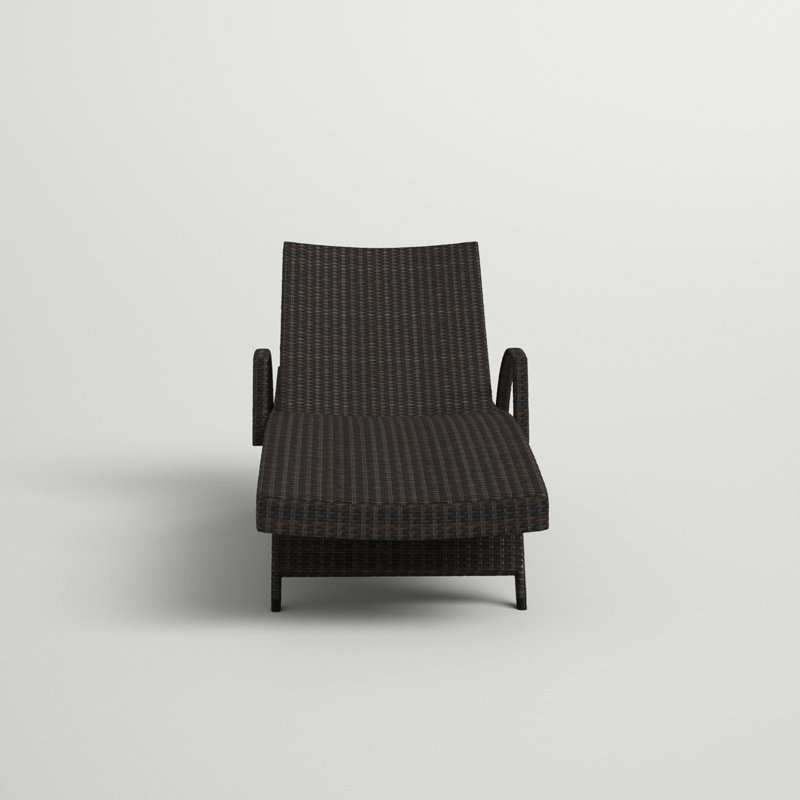 Chaise longue inclinable 79,25 po Blaise, Gris, 1