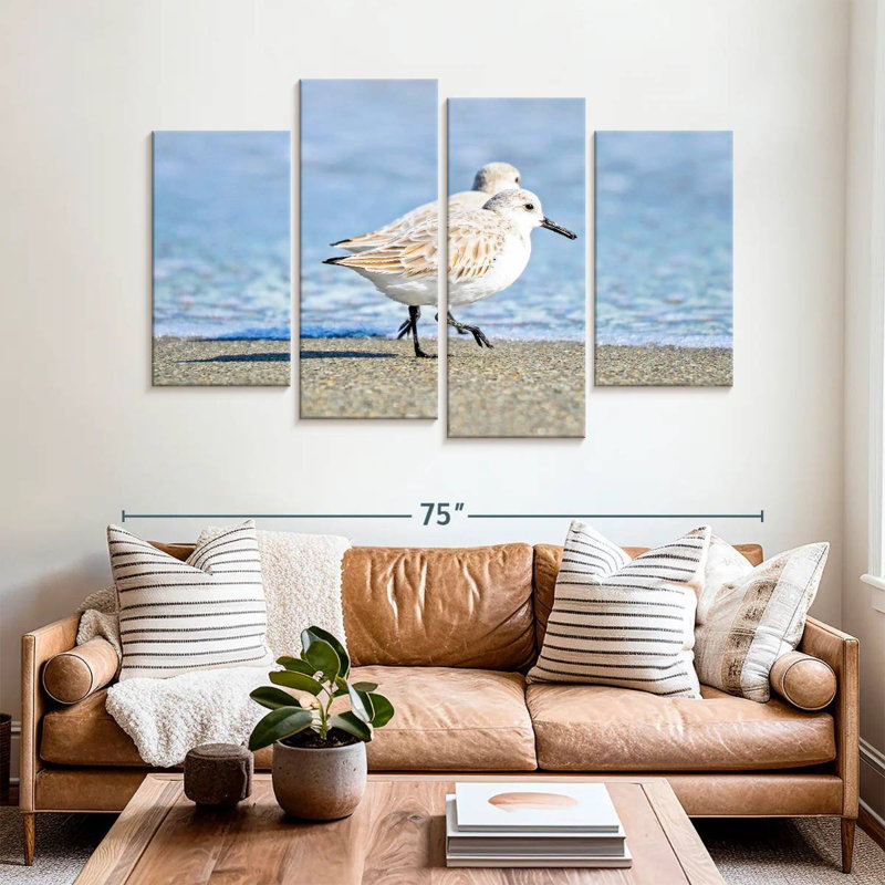 Brampt Walk Along The Coast, 42" H x 68" W
